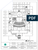 Architectural floor plan layout for theater building