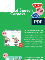 Lesson 5 - Types of Speech Context