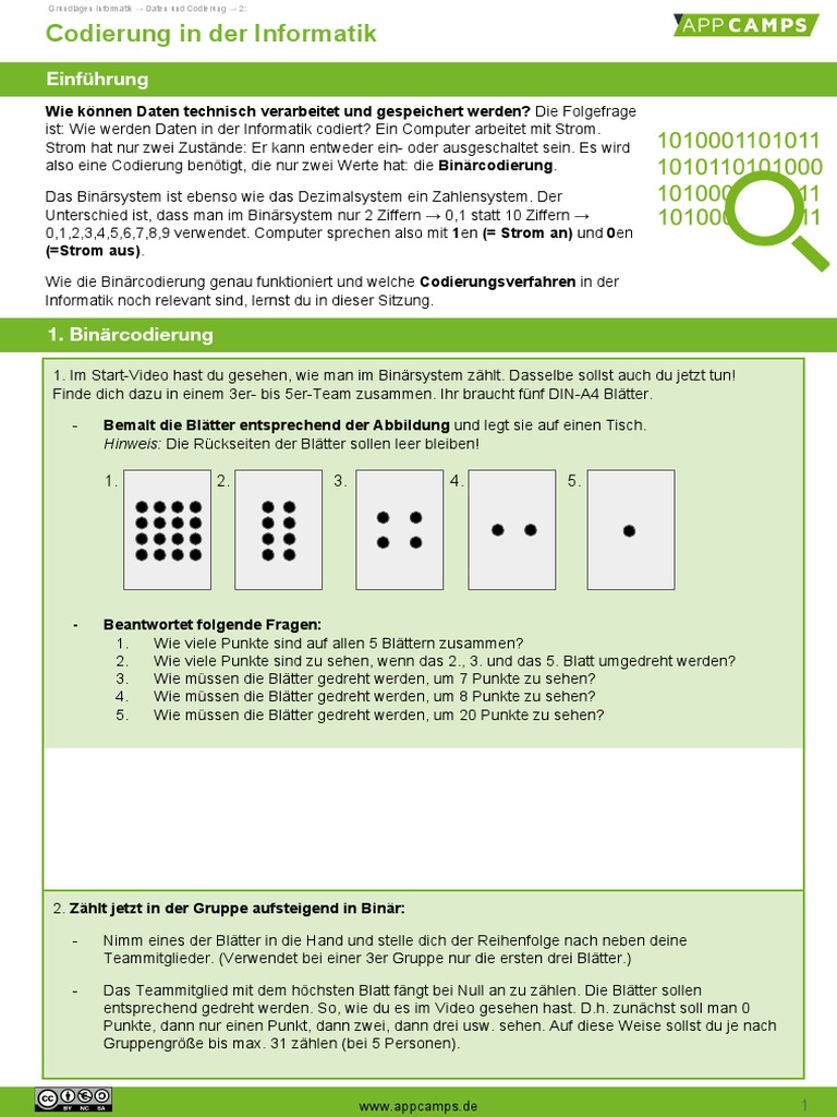 01.2 - Codierung in Der Informatik | PDF