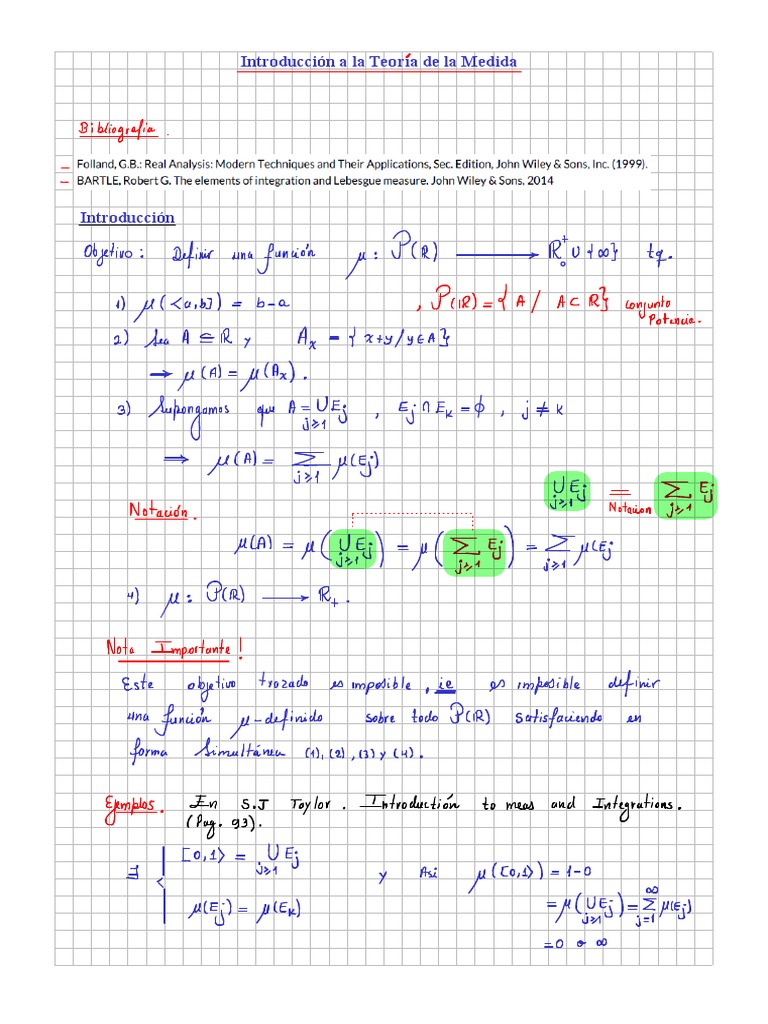 SESION 1. Introducción Teoria de La Medida PDF