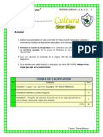 Tarea 3 CULTURA 3ro. BASICO Tercer Bloque Rosalba Recinos