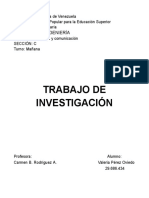 Trabajo de Investigación Valeria Pérez Ing Lenguaje y Comunicación 1