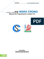 HIDRACRONO - Manual de Programacion 5.0 - Es