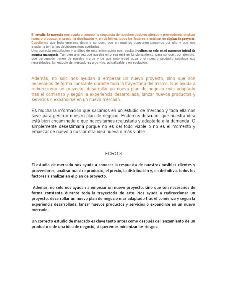 Foro 3 | PDF | Crecimiento personal y profesional | Negocios