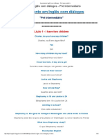 Aprendendo Inglês Com Diálogos - Pré Intermediário