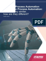 How Are They Similar, How Are They Different?: Business Process Automation vs. Robotic Process Automation