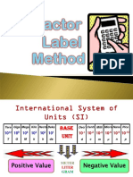 M1L3 Metric System Factor Label Method For Physics