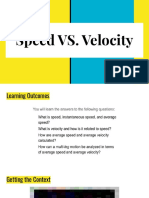 M2L2 Speed vs. Velocity