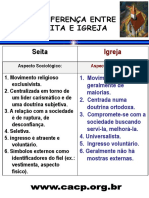 A Diferença Entre Seita e Igreja