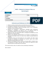 MAPA - Material de Avaliação Prática Da Aprendizagem: Acadêmico: R.A. Curso: Disciplina: Valor Da Atividade: Prazo