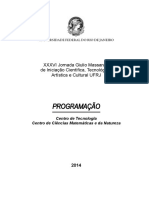 2014. XXXVI Jornada de Iniciação Científica, Tecnológica, Artística e Cultural UFRJ