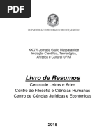 2015. XXXVII Jornada de Iniciação Científica, Tecnológica, Artística e Cultural UFRJ