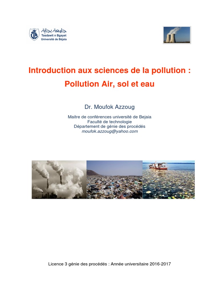 Introduction à la pollution environnementale | PDF | Environnement ...