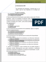 Examen Casuisticas para Nombramiento Docente 2021