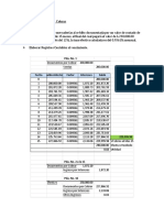 Registros contables de documentos por cobrar con diferentes tasas de interés