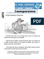 Ficha de El Campesino para Primaria