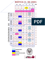 Calendarización MAT2 E 2 2021