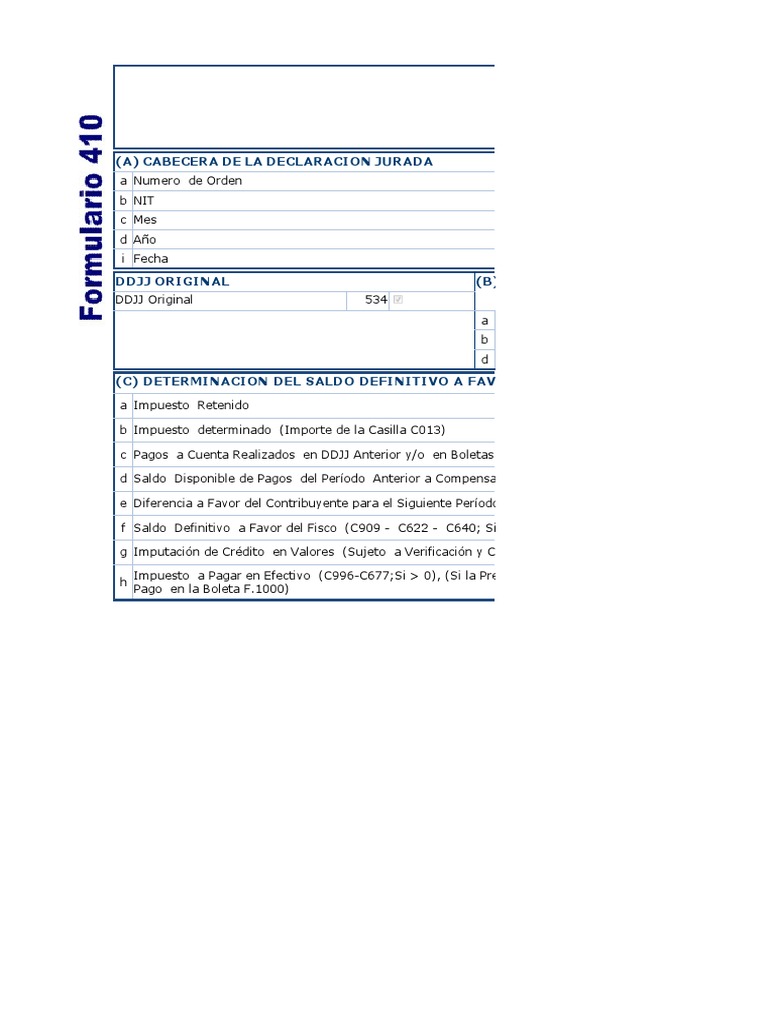 F-410 v.2 EXCEL | PDF