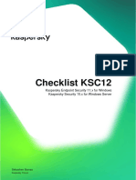 Checklist KSC12