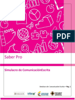 Simulacro Expresión Escrita Saber Pro 2021 PDF