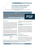 Abutment Selection Criteria