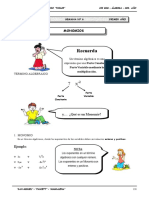 1er. Año - ALG - Guía 6 - Monomios