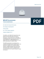 MS-60 Pyranometer: Technical Specifications