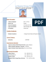 Curriculum - Cristian Ramon Ortega Polanco