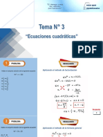 Problemas - Ecuaciones Cuadráticas - Salvador - 5to A