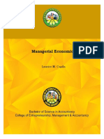 Managerial Economics ECON 1