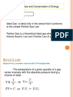 Ideal Gas Law and Conservation of Energy Principles