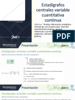 Estadígrafos Centrales Variable Continua