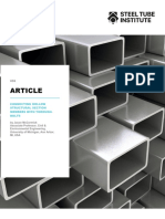 Article: Connecting Hollow Structural Section Members With Through-Bolts