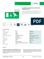 Luz LED de emergencia permanente SIGNALED EXIT