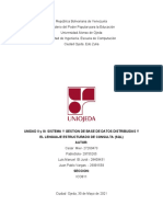 Unidad II y III Sistema y Gestion de Base de Datos Distribuidas y El