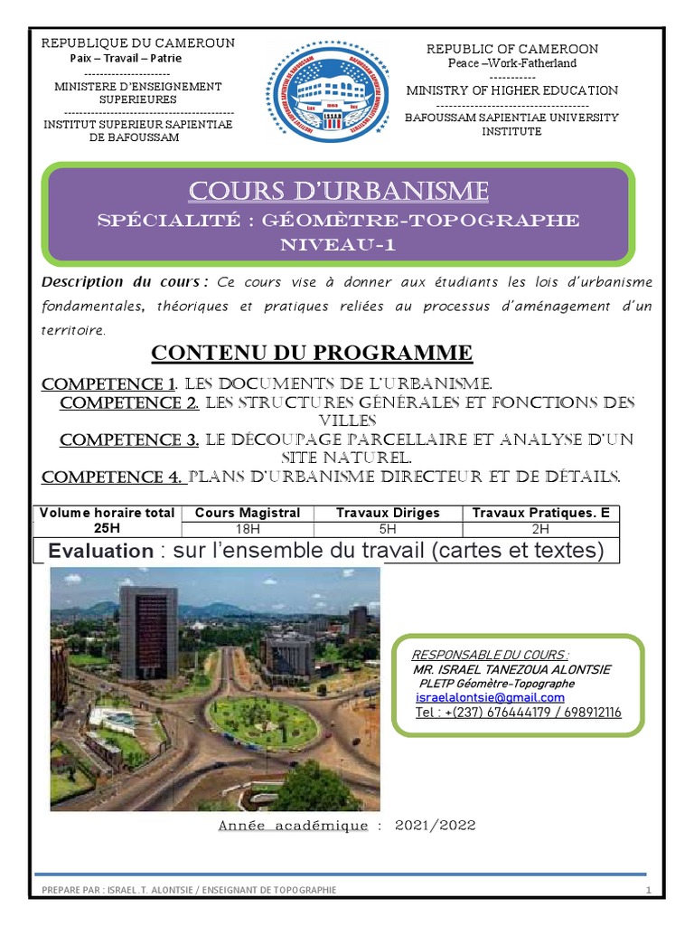 Schemas Plan Maison De Logement Sociaux Economique A Cameroune Pdf Cours Urbanisme Insam | PDF | Urbanisme | Urbanisation
