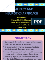 Numeracy and Heuristics Approach