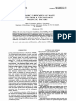 Anaerobic Purification of Waste Water From A Potato-Starch Producing Factory