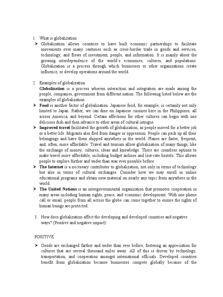 Understanding Globalization Dynamics | PDF | Globalization | Economies