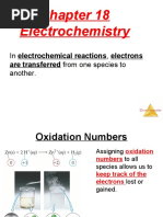 Electrochemistry: in Electrochemical Reactions, Electrons Another