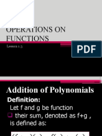 Operations On Functions