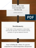 Ganuhay Mass-Volume Stoichiometry Problem