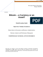 Bitcoin - A Currency or An Asset?: Norwegian School of Economics