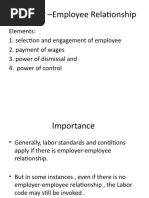 Employer Employee Relationship