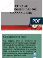 Etika at Responsibilidad NG Mananaliksik Final