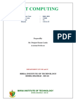 BIT Soft Computing Course Outline