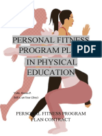 Personal Fitness Program Plan in Physical Education