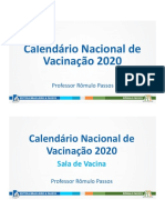 Calendário Nacional de Vacinação 2020