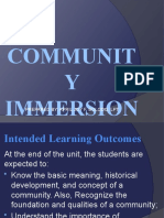 COMMUNITY-IMMERSION