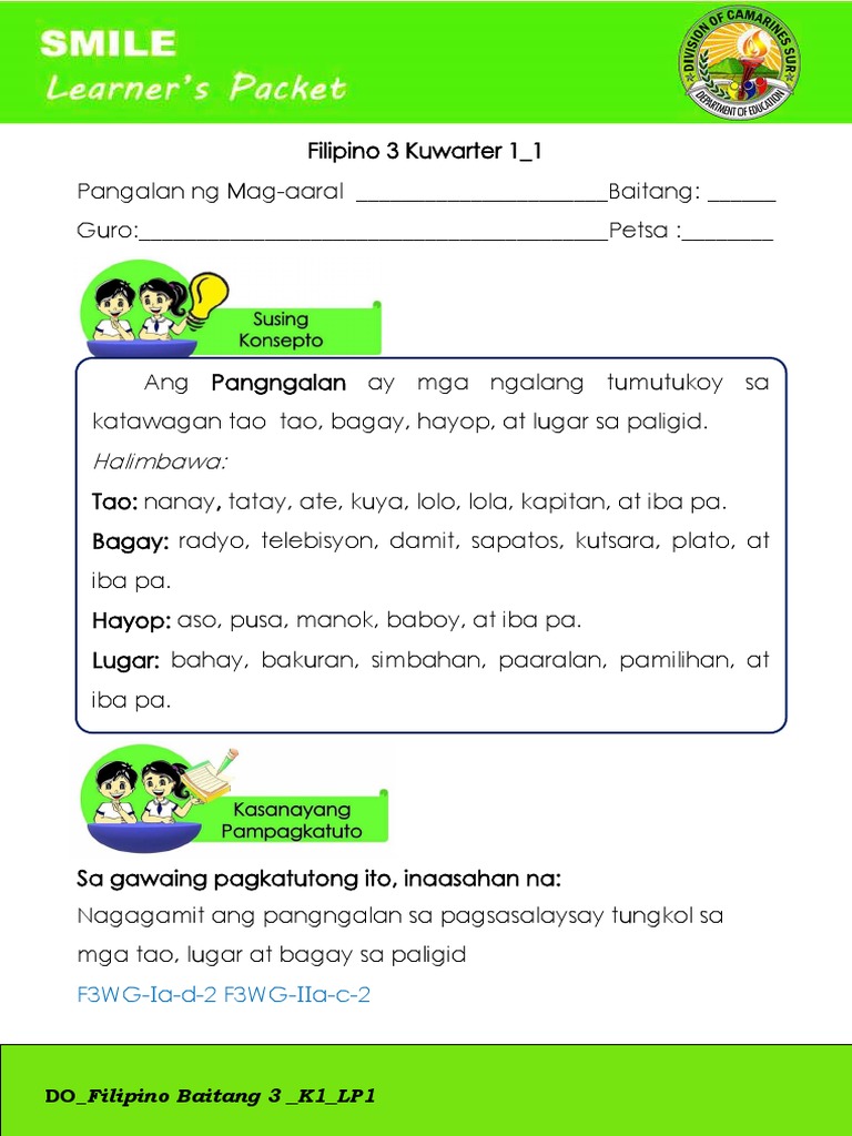 SLP Filipino 3 k1 1 Output Final | PDF